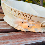 Lenox Ceramic Noah’s Ark S.S. Baby Noah Divided 3 Section Soap Dish Bowl Retired