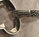 Vintage Sterling Silver 925 Marcasite Stone Heart Link Bracelet