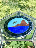 Rare Automobile Club De Tahiti French Polynesia Ocean Island 🌴 Enamel Car Badge