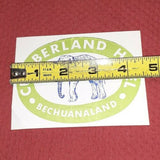 Vintage Cumberland Hotel Bechuanaland Lobatsi Elephant Luggage Label