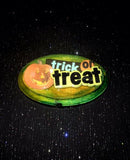 One of a Kind Handmade Jack O’ Lantern Trick or Treat Halloween Plaque w Mount