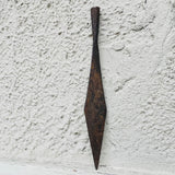 Antique Metal War Spear Head Spike Primitive Tribal Weapon Hand Forged Artifact