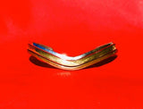 Antique Copper Brass + Silver Tone Layers Tricolor Cuff Bracelet