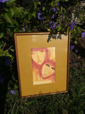 Original Popowski Signed Framed women mixed media Artwork Picture