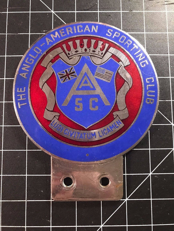 The Anglo-American Sporting Club Car Badge
