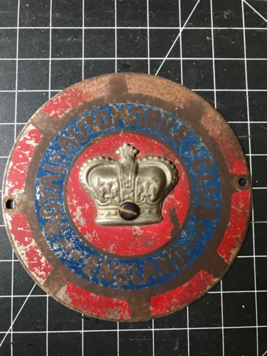 Royal Automobile Club England Car Badge