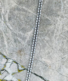 Vintage Sterling Silver Signed 925 Art Pressed Floral Cross Pendant Necklace