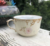 LS & S Limoges France Hand Painted Mustache Cup
