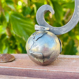 Vintage Alpaca Silver Sphere Globe Musical Harmony Bell Chime Pendant 17.9g