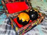 Sun & Moon Ball Baoding Chinese Healing Medicine Exercise Stress Ball Set in Box