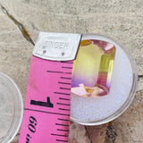 Bi Color Ametrine Yellow Purple Precious Gem Stone Faceted Cut Polished Specimen