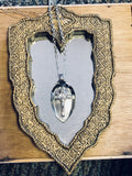 Antique sterling spoon/cross pendant