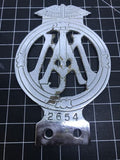 Jersey Motor Association 2654 Car Badge