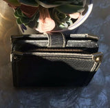 Vintage Original Authentic Louis Vuitton Paris France Black Leather Wallet
