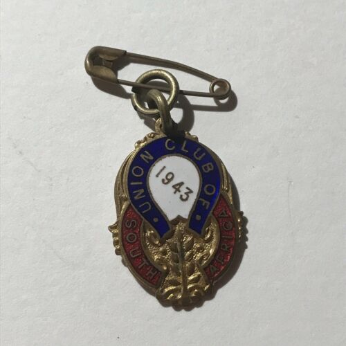 Union Club Of South Africa 1943 Pin Badge