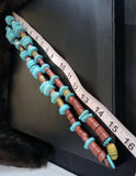 Rare Antique Turquoise & African Trading Bead Necklace