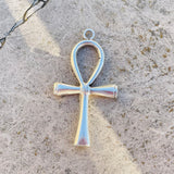 Ankh Ansate Egyptian Eternal Life Cross Sterling Silver Pendant Weighs 7.9g