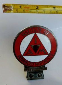 Institute Of Advanced Motorists A.J. QUIDDINGTON Car Badge