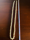 Vintage White Round Faux Pearl Fashion Long Necklace