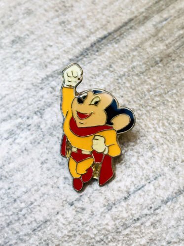 Vintage Mighty Mouse Pin Rare Collectible Pinback