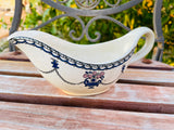 Vintage Porcelain Signed Gustavsberg Antik Blue & White Creamer Cup with Handle