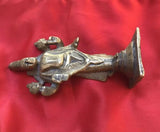 Antique Vishnu Hindu Diety Idol Brass Spiritual Figurine Statue