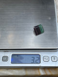 Natural Fluorite Gem 13mm Loose Stone Purple Green Crystal Specimen 3.2 grams