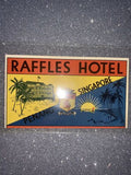 Raffles Hotel Penang Singapore Malaysia Luggage Label Original Unused Rare