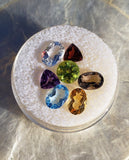 Semi Precious Gemstones Aquamarine Amethyst Citrine Peridot Garnet Smoky Quartz Clear Quartz