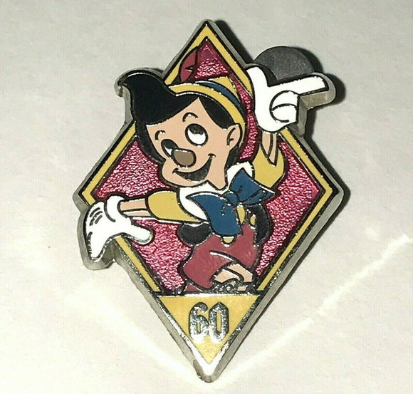 DLR 60th Diamond Celebration Mystery Pin Pinocchio Disney Pin 109334