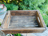 Coca-Cola Vintage Black Coca Cola Bottle 68 Los Angeles Wooden Bin Crate Tray