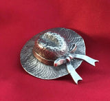 Vintage Designer Signed Breakell Sterling Silver 925 Hat Bonnet Pin Brooch