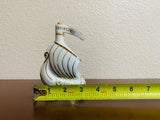 Genuine Limoges Porcelain China Paris France Larsen Cognac Sail Boat Figurine