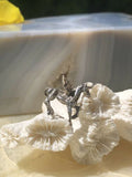 Vintage Sterling Silver Unicorn Mythical Flying Horse Pendant Charm Set Of 2