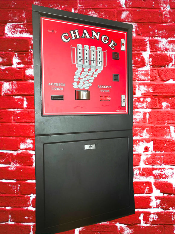 American Red Black & White High Capacity Bill Changer $1-$20 Machine