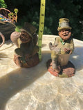 Vintage Signed Tom Clark Leprechaun or Gnome Dublin McCormick Figurine Set