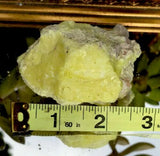 Yellow Sulfur Healing Crystal Rock Sulphur Mineral Specimen Brimstone