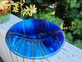 Vintage Artist Signed Orvieco Ceramic Arte Blue Handmade Glazed Art Plate Decor