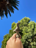 Antique Primitive Metal Tribal Bird Animal Art Figure Statue Relic Artifact