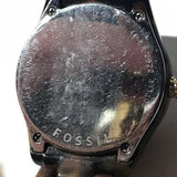 Women’s Fossil Bakelite Wristwatch Stainless Steel Back