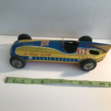 vintage tin friction speed king racer car - 61 Japan