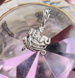 Sterling Silver Signed 925 Noah’s Ark Animal Lion Giraffe Elephant Charm Pendant