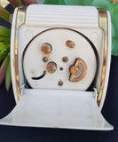 Vintage 1950’S Ivory Westclox Wind Up Travel Alarm Clock