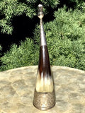 Vintage Russian Hallmarked 9KXK Silver Tone Embossed Duck Wine Drinking Horn