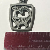 Stylized Cat Pendant On Chain - Made In Sweden