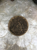 Rare Large Vintage San Francisco PmaRE California 3D Solid Brass Medal Plaque