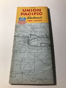 April 30, 1967 Union Pacific Railroad Time Table