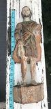 Antique Hand Painted Wood Carved Man Folk Art Sculpture Phillipines