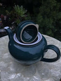 Rare Vintage Denby England Deep Turquoise Tea Pot