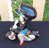 Betty Boop on a Motorcycle Ceramic Bobble Head